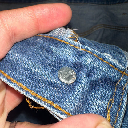 Levis 501 Vintage 80s Redline Selvedge USA XX Jeans Light Wash 48x30 Act 44x26