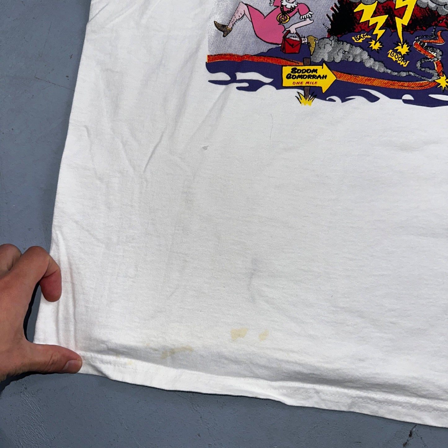 Jesus God VTG T Shirt Sodomite End Of World Genesis Earth Bible Study Graphic