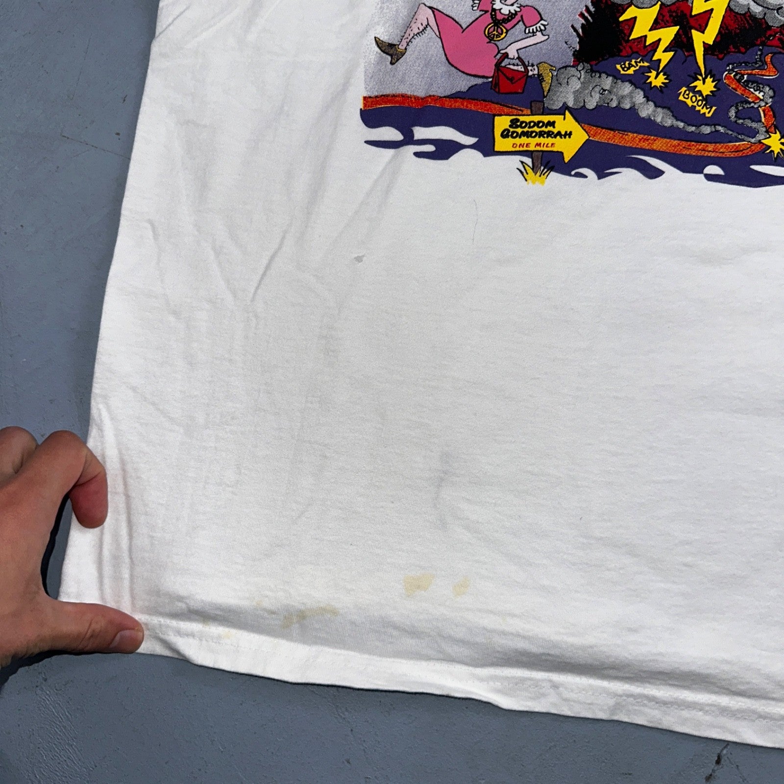 Jesus God VTG T Shirt Sodomite End Of World Genesis Earth Bible Study Graphic