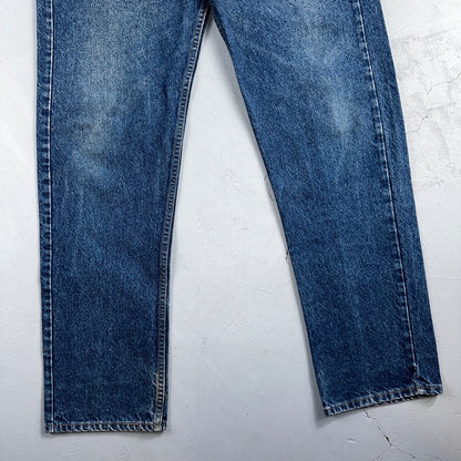 Levis 505 Vintage 90s USA Orange Tab Jeans 40x32 Blue Med Wash 501 Act 38x31