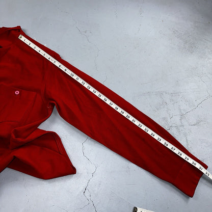 Pendleton 1930s VTG Wool Shirt Jacket Long Sleeve Red Basic Pink Buttons 30s 40s