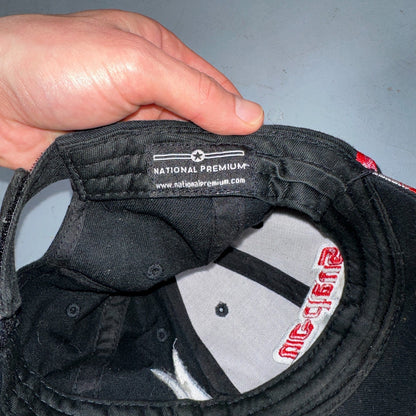 Snap On Racing Lot of 2 VTG Hat Cap Snapback Black Flames Y2K Dirty Cool Cars