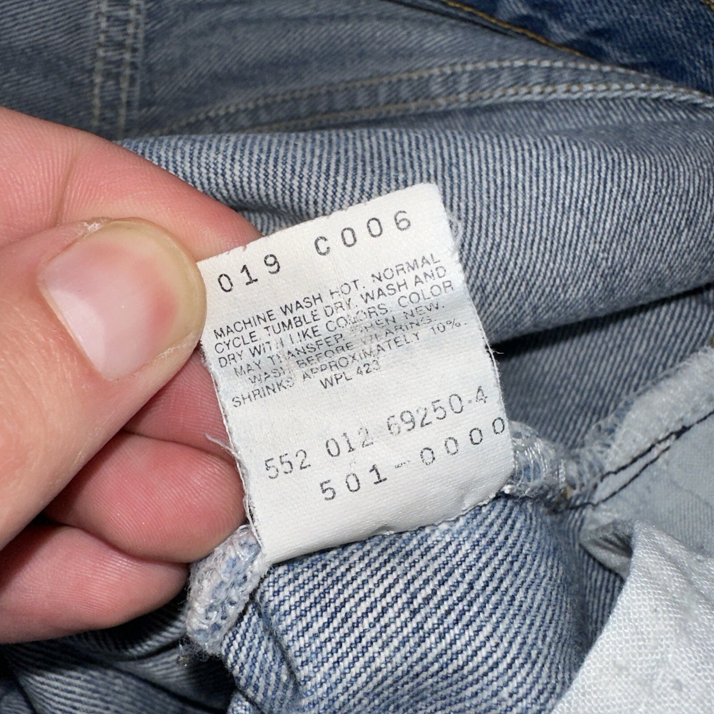 Levis 501 Vintage 90s USA 80s XX Straight Leg Jeans 35x36 Light Wash Act 32x31