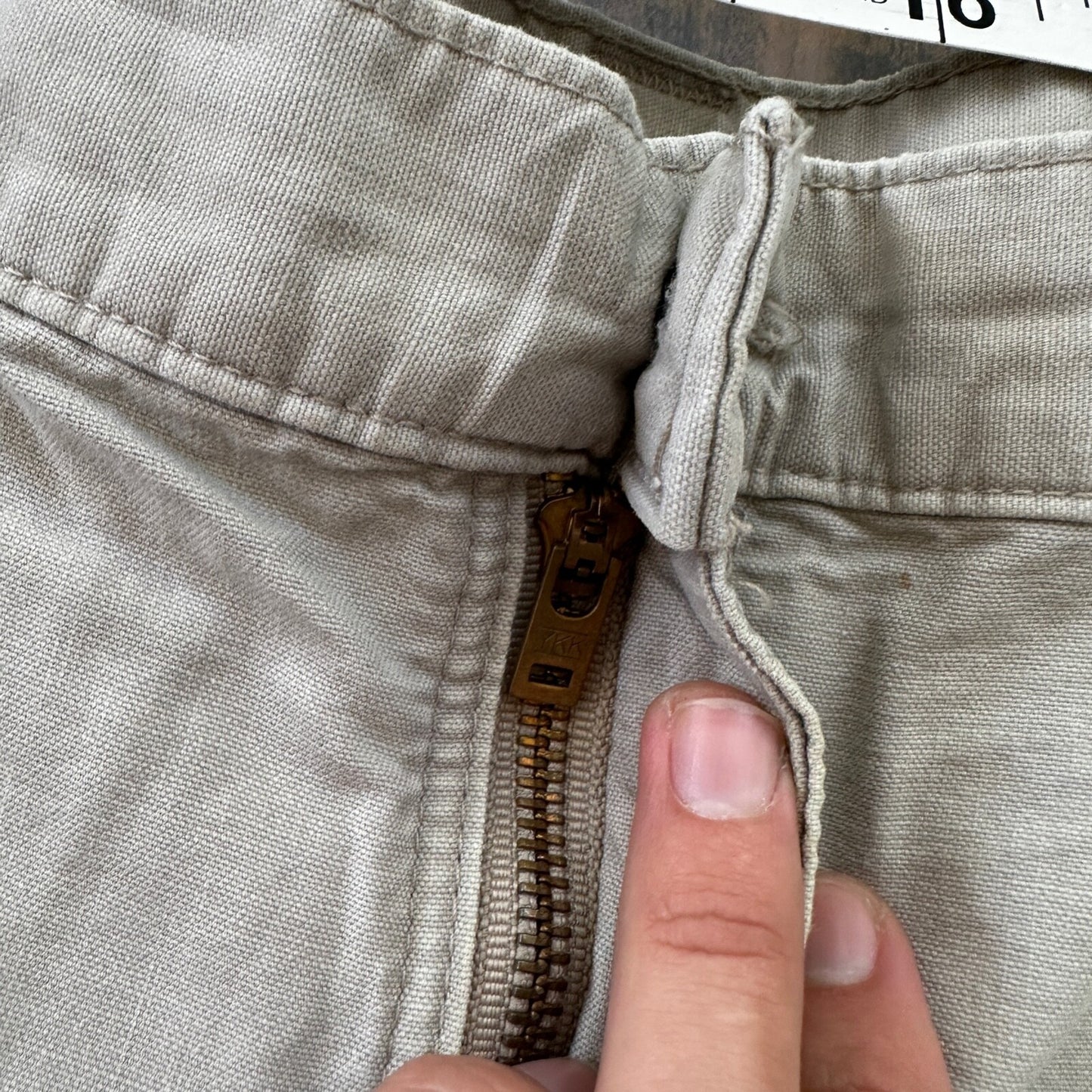 Carhartt B161 Straight Leg Work Men's Size 36x34 Tan Dungaree Fit Pants