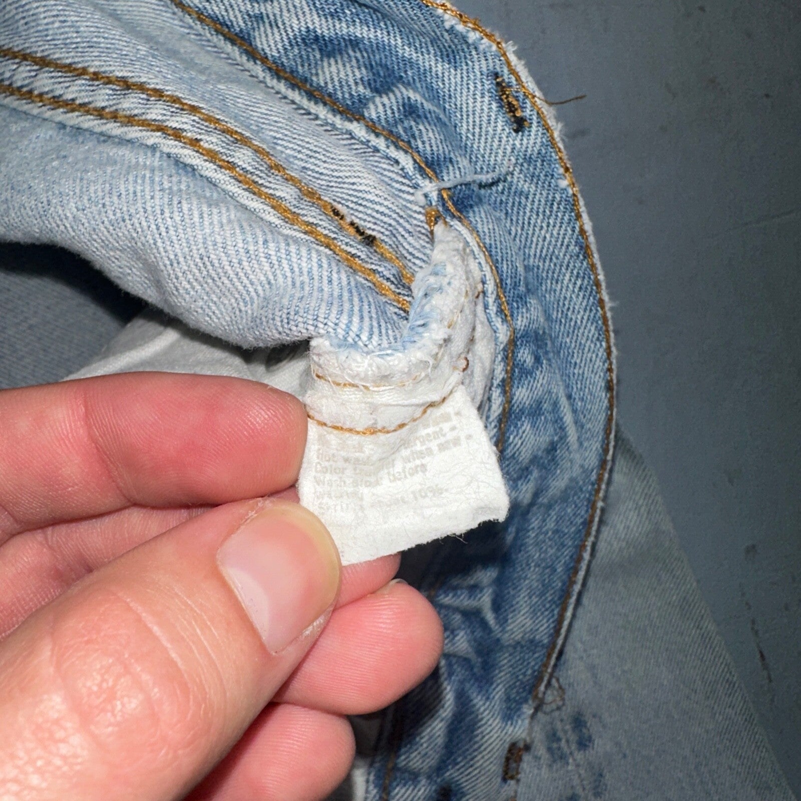 Levis 501 Vintage 80s Redline Selvedge USA XX Jeans Light Wash 30x38 Act 28x33