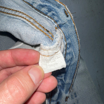 Levis 501 Vintage 80s Redline Selvedge USA XX Jeans Light Wash 30x38 Act 28x33