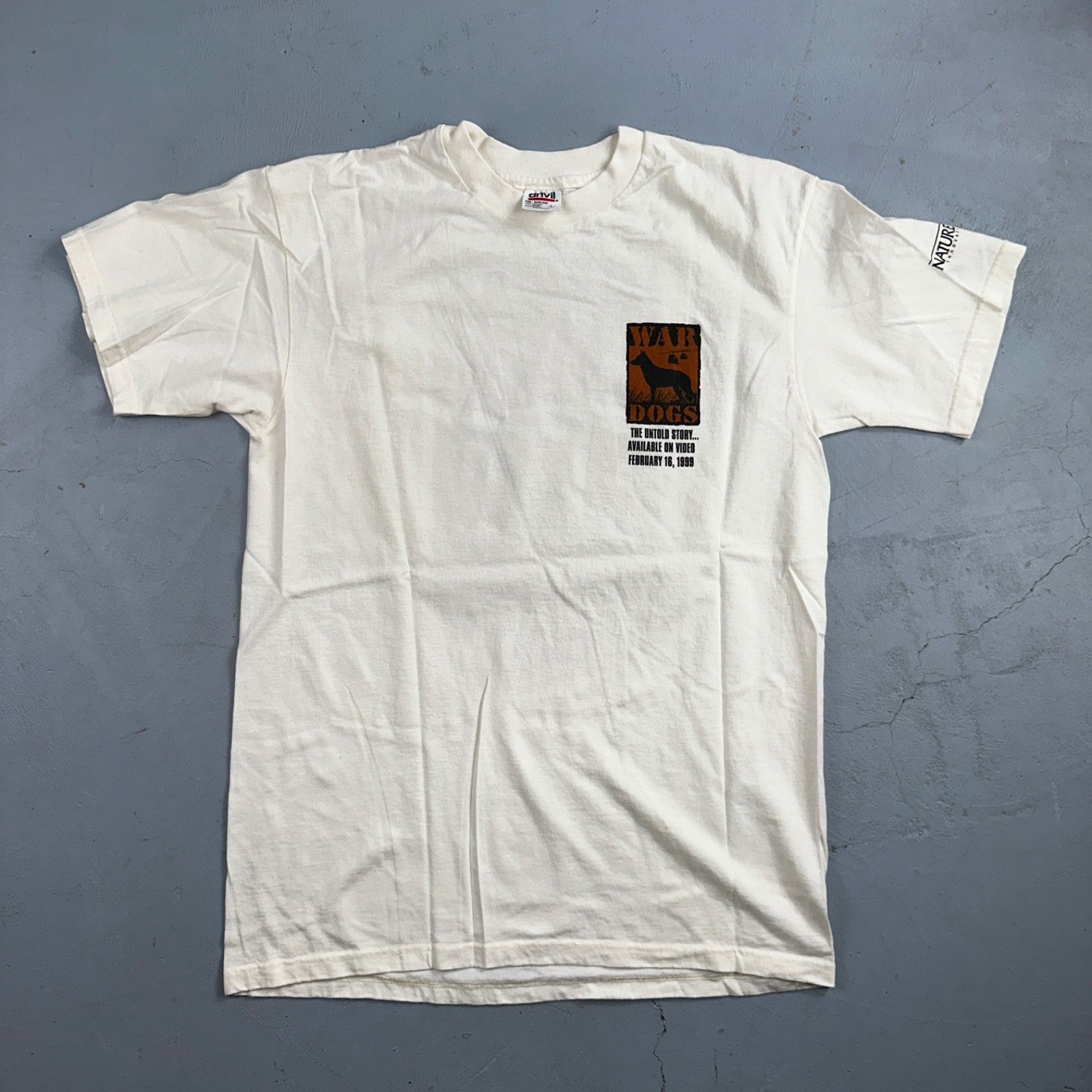 War Dogs Anvil 90s VTG T Shirt Forgotten Heros Army Large Graphic USA Animals