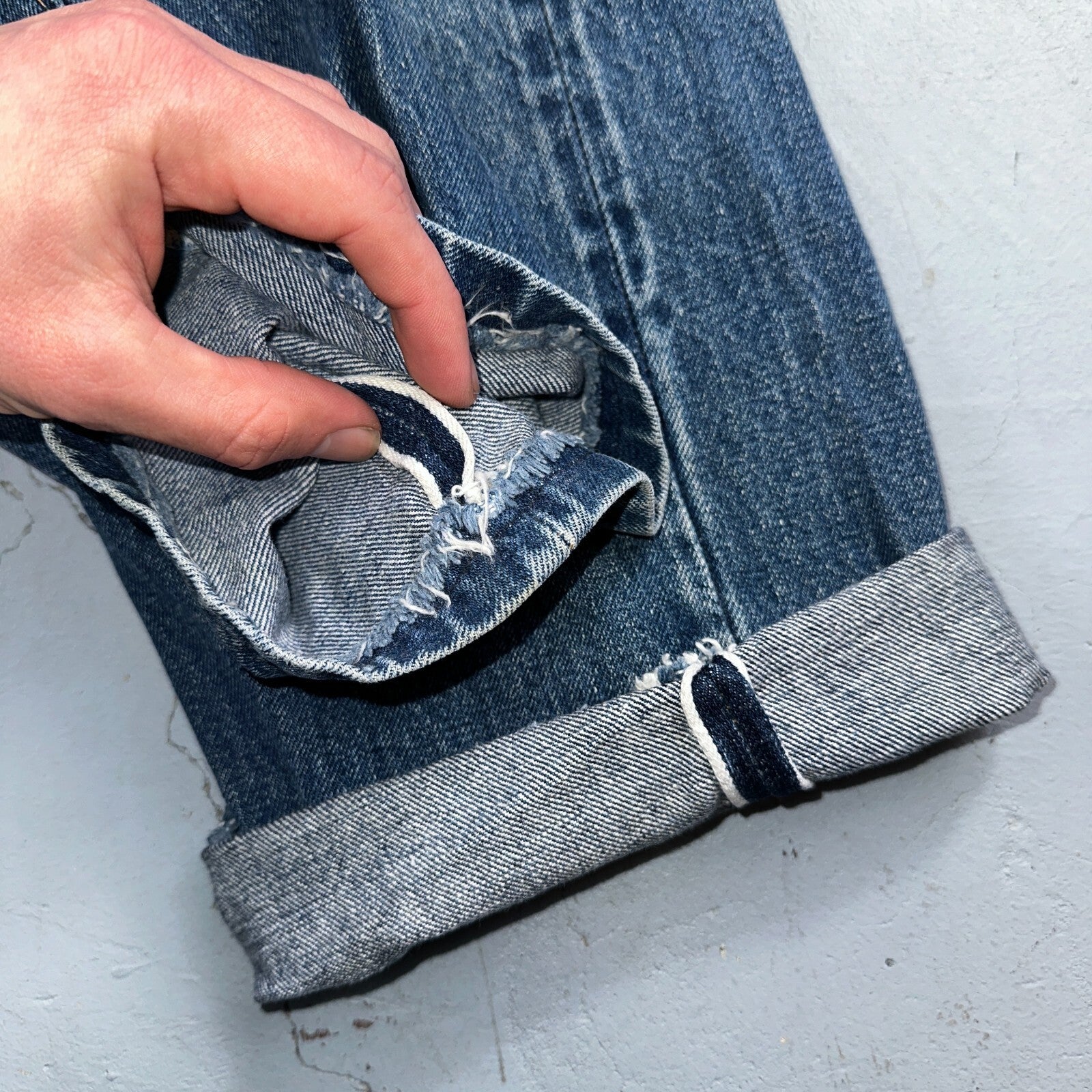 Levis 501 VTG 70s SS Redline Selvedge Jeans XX Med Wash 27x31 Tailored Altered