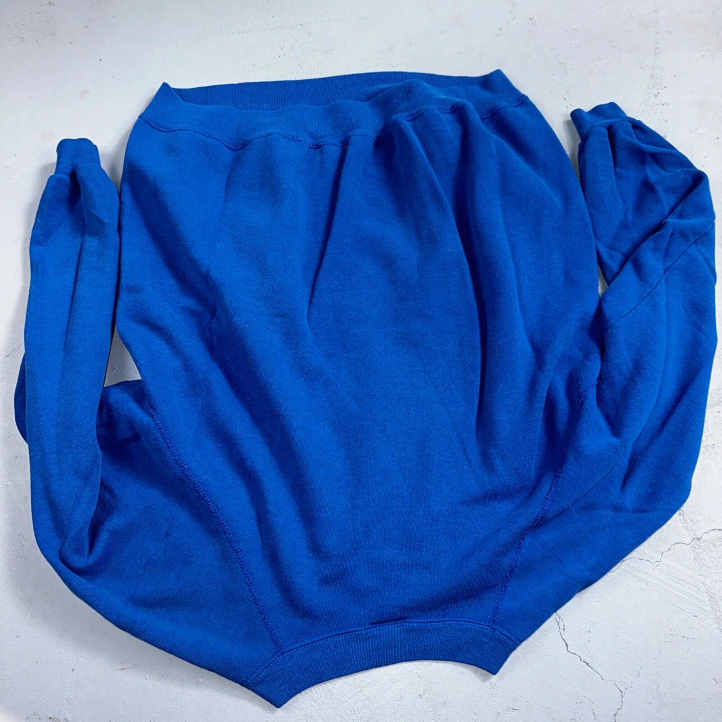 1990s VTG Hanes Sport Blank Sweatshirt XL Blue Made In USA Crewneck Basic