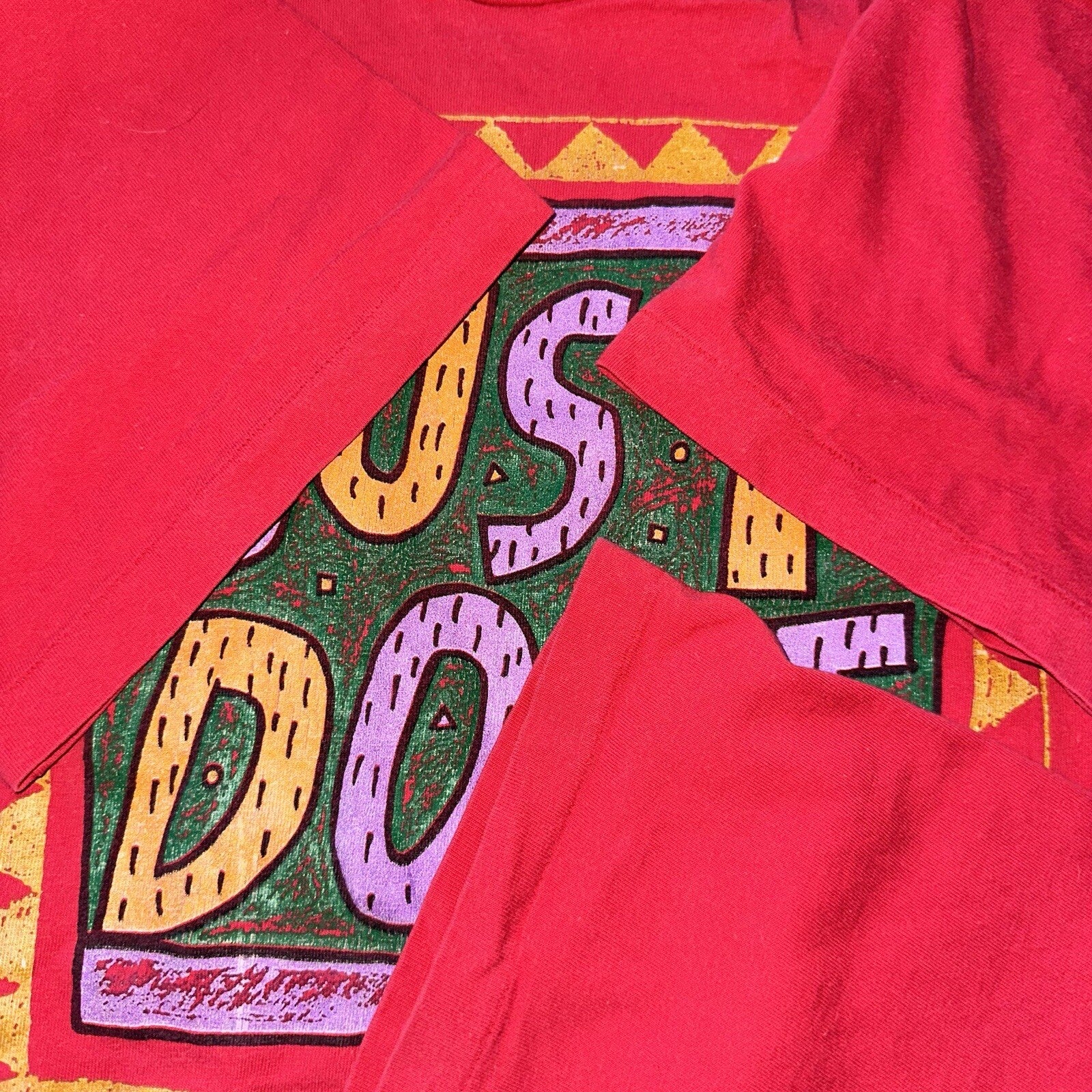 Vintage Nike T Shirt USA Rare Single Stitch Blue 90s Urban Jungle Gym JDI Tee