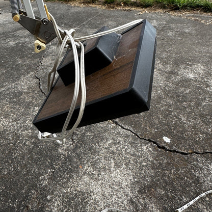 Vintage Industrial Lamp Articulating Workbench Light MCM Mid Century Style