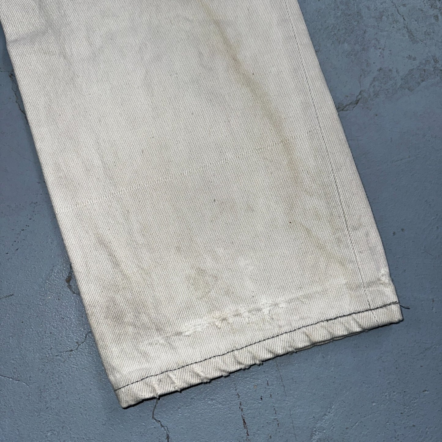 Levis 501 Vintage 80s USA XX Straight Leg Jeans White Med Wash 29x30 Act 28x29