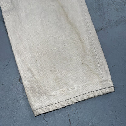 Levis 501 Vintage 80s USA XX Straight Leg Jeans White Med Wash 29x30 Act 28x29