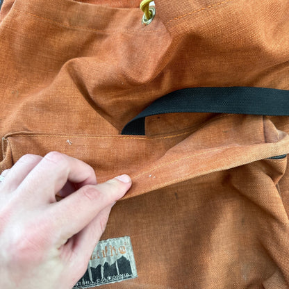 Alpenlite Vintage Hiking Camping Backpack Orange Ventura California 70s 80s Pack