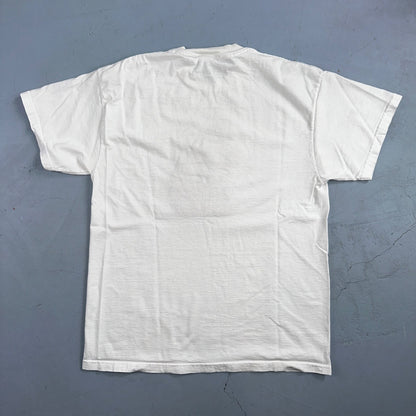 Disney Mickey Mouse Stained Y2K VTG T Shirt 2000s Cute Embroidered White Tee USA