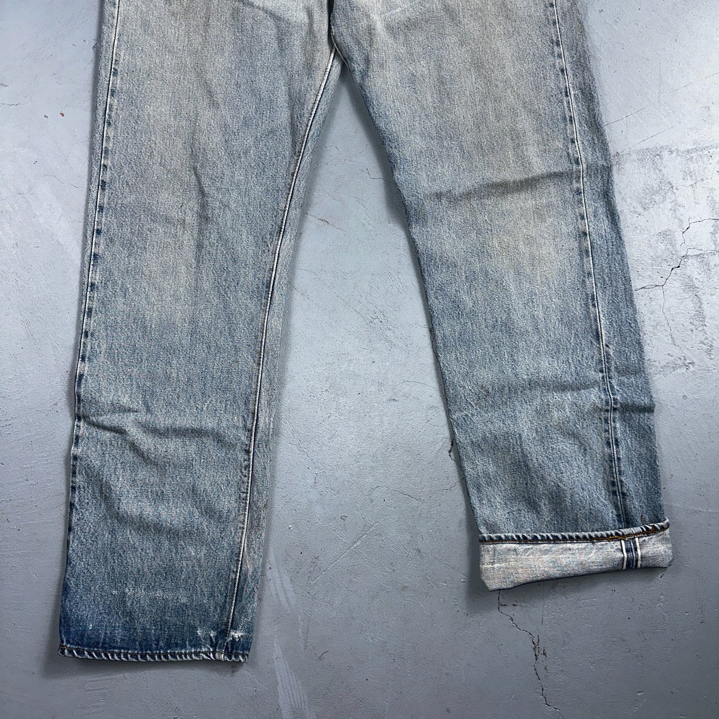Levis 501 Vintage 80s Redline Selvedge USA XX Jeans Light Wash 36x36 Act 33x31
