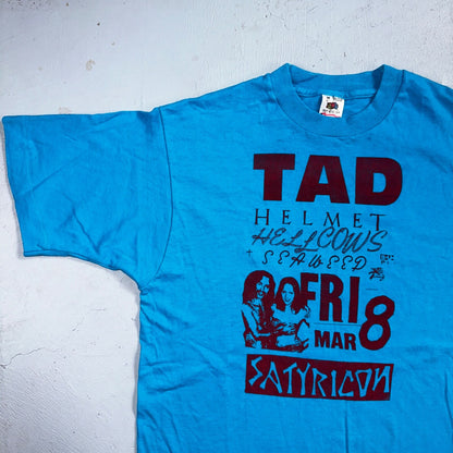 Sub Pop Tad Concert 90s VTG T Shirt Helemt Hellcows Seaweed Satyricon Nirvana M