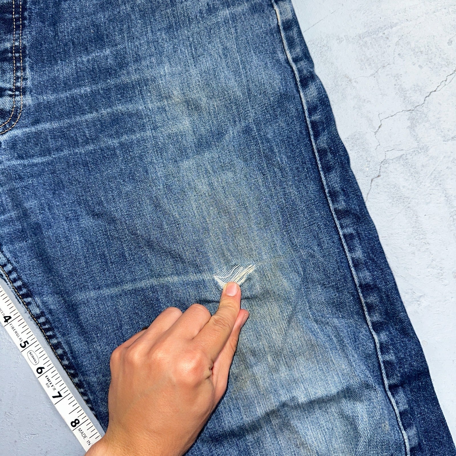 Levis 501 Vintage Y2K 90s XX Straight Leg Jeans Blue Med Wash 38x34 Act 37x31