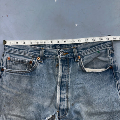 Levis 501 Vintage Y2K XX Straight Leg Jeans 33x36 Light Wash 2000s Act 31x31