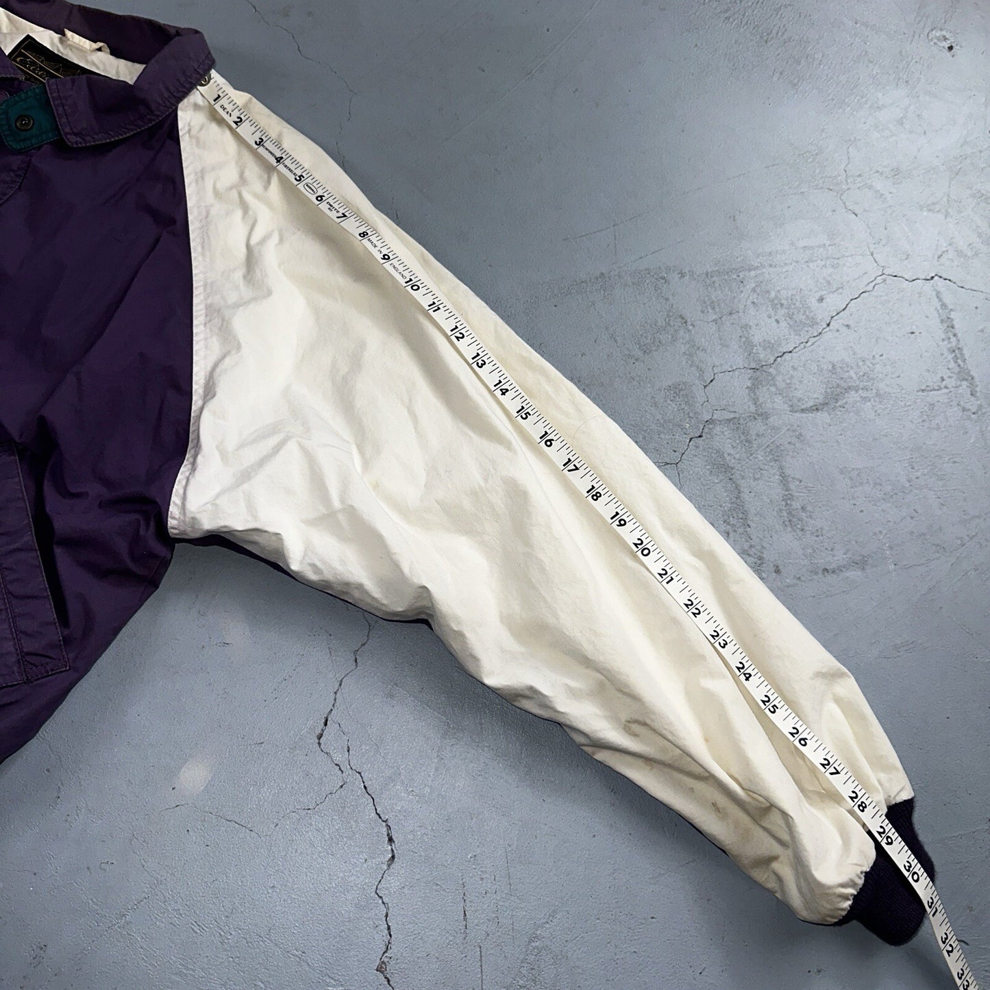 Vintage Eddie Bauer Bomber Jacket Men’s Medium Purple Jacket Wind Breaker