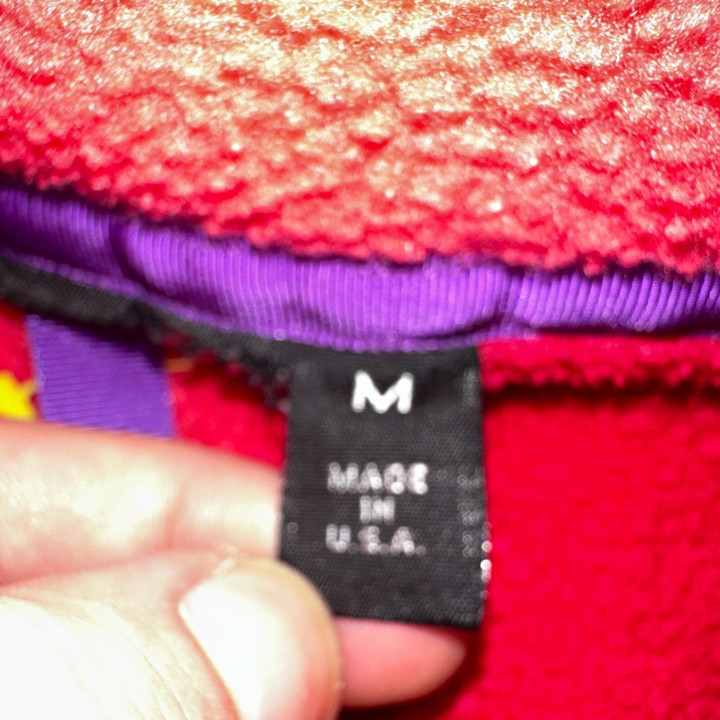 PATAGONIA Rare Vintage Snap-T Pullover Fleece Jacket 90s USA Made Pink Gray SZ M