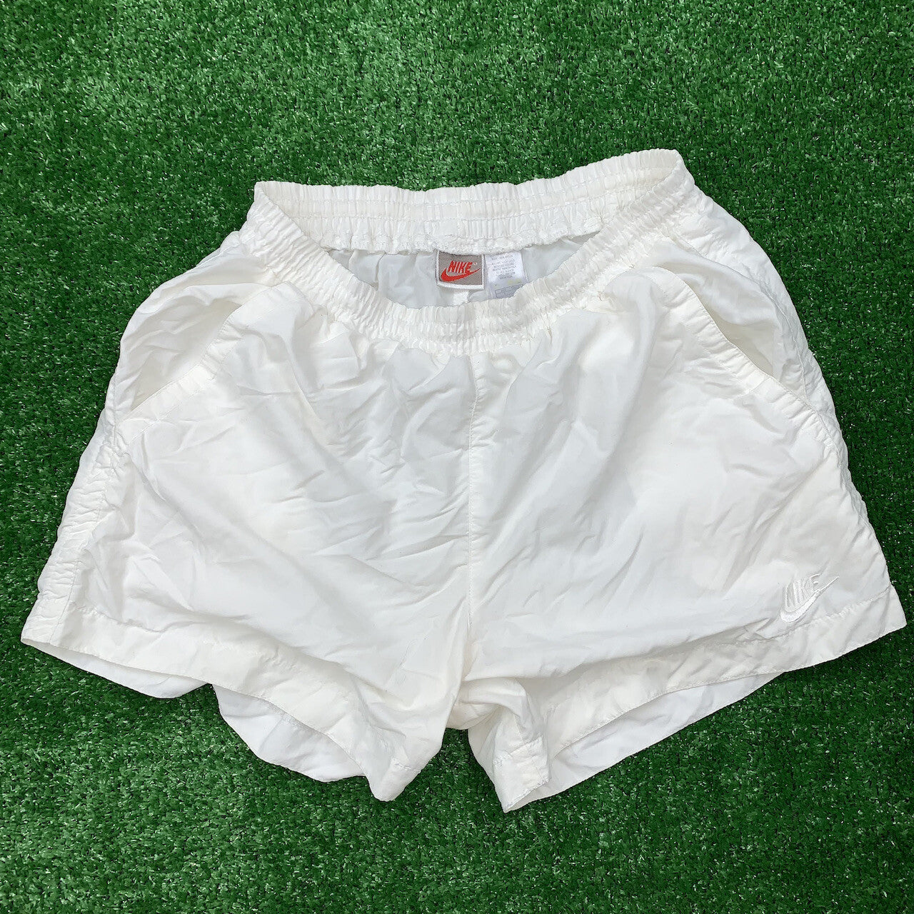 Vintage Nike Running Shorts Pants Summer Swim Jordan 90s Basic White Cool