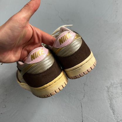 Nike Dunk Low 2007 GS Chino Metallic Gold Rare 309601-271 Brown Purple  5Y W 6.5