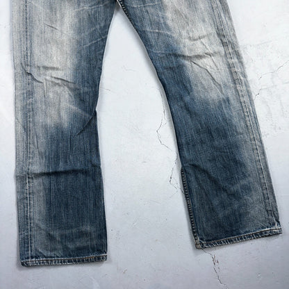 Levis 501 Vintage Y2K XX Straight Leg Jeans Blue Crazy Wash 36x34 Act 34x31