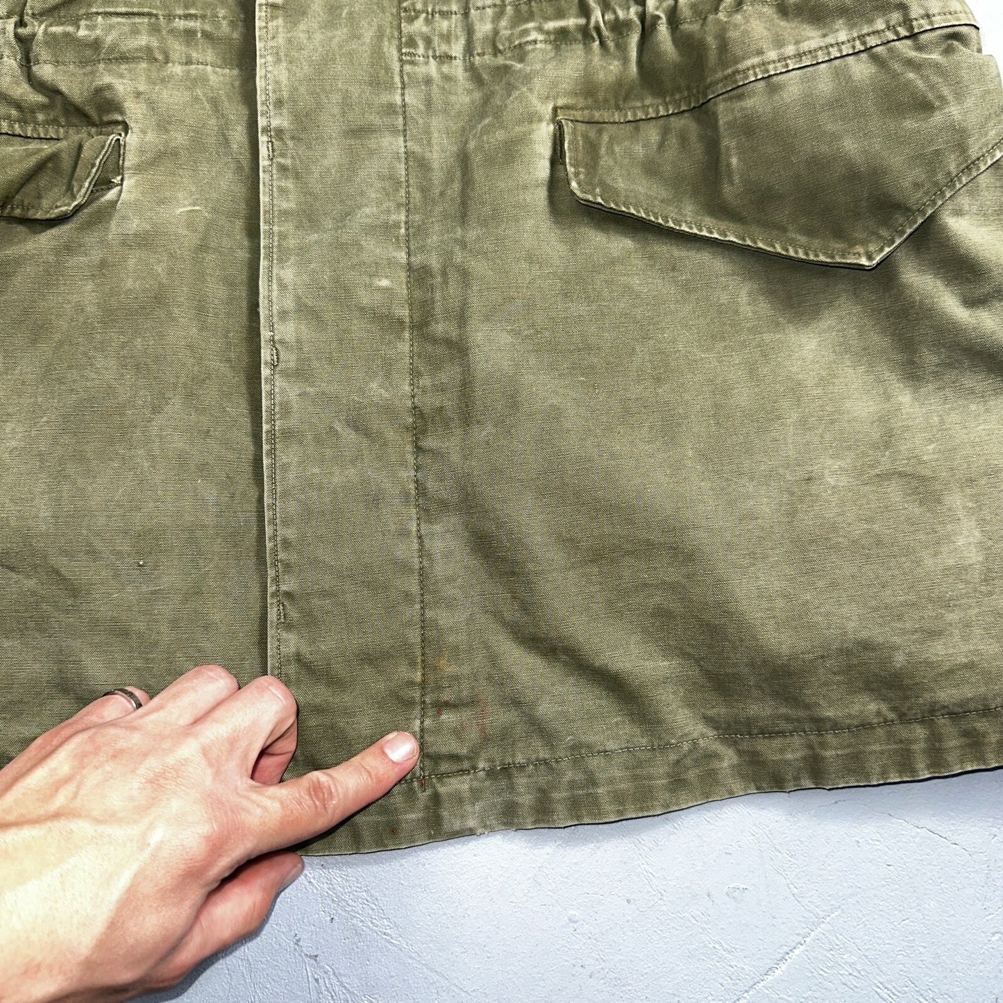 Field Jacket Post WWII Korean War M1950 Coat 1950s 50s OG107 M65