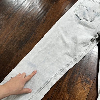 VTG 90s Levis 501 Button Fly 34x32 USA Tag Jeans Grey Wash XX Act 31x31