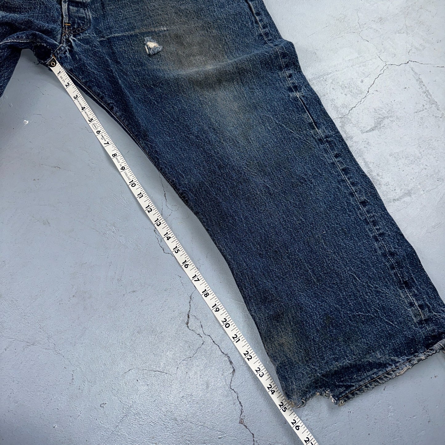 Levis 501 Vintage 70s SS Redline Selvedge USA XX Jeans Med Wash 48x30 Act 44x26