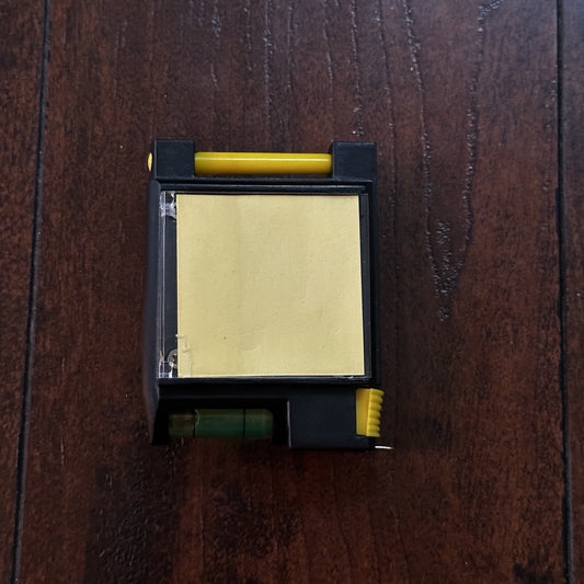 Tape Measure With A Level And Small Pad Paper Vintage CM Old School Cute Spirit