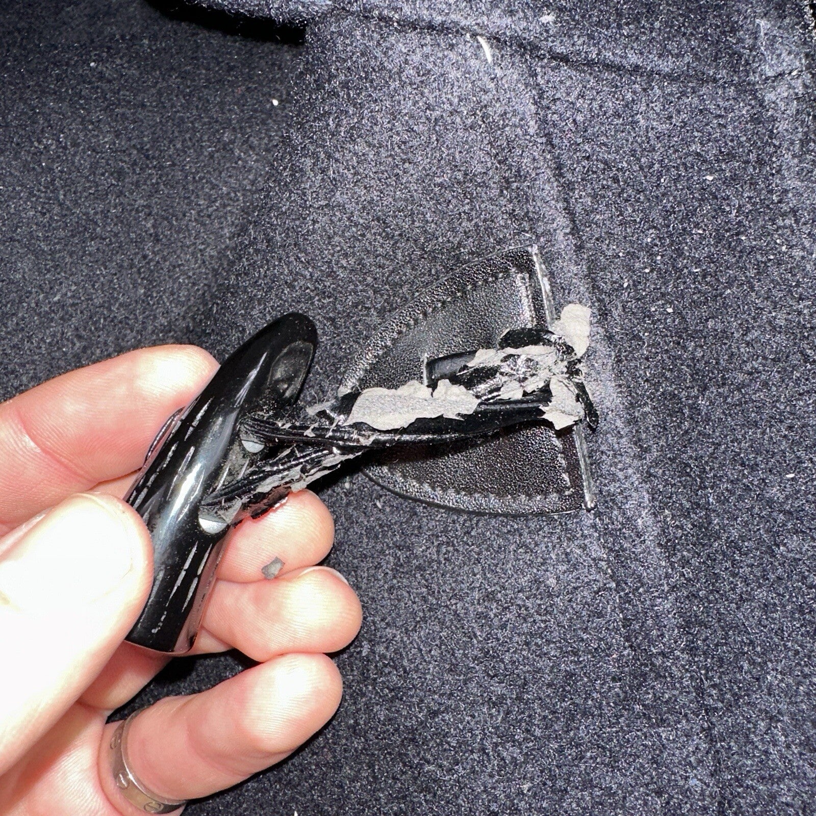 L.L. Bean Men S US Navy Anchor Collection Toggle Wool Pea Coat Jacket USA VTG