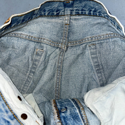 Levis 501 Vintage 90s USA XX Straight Leg Jeans Blue Custom Love 36x34 Act 33x32