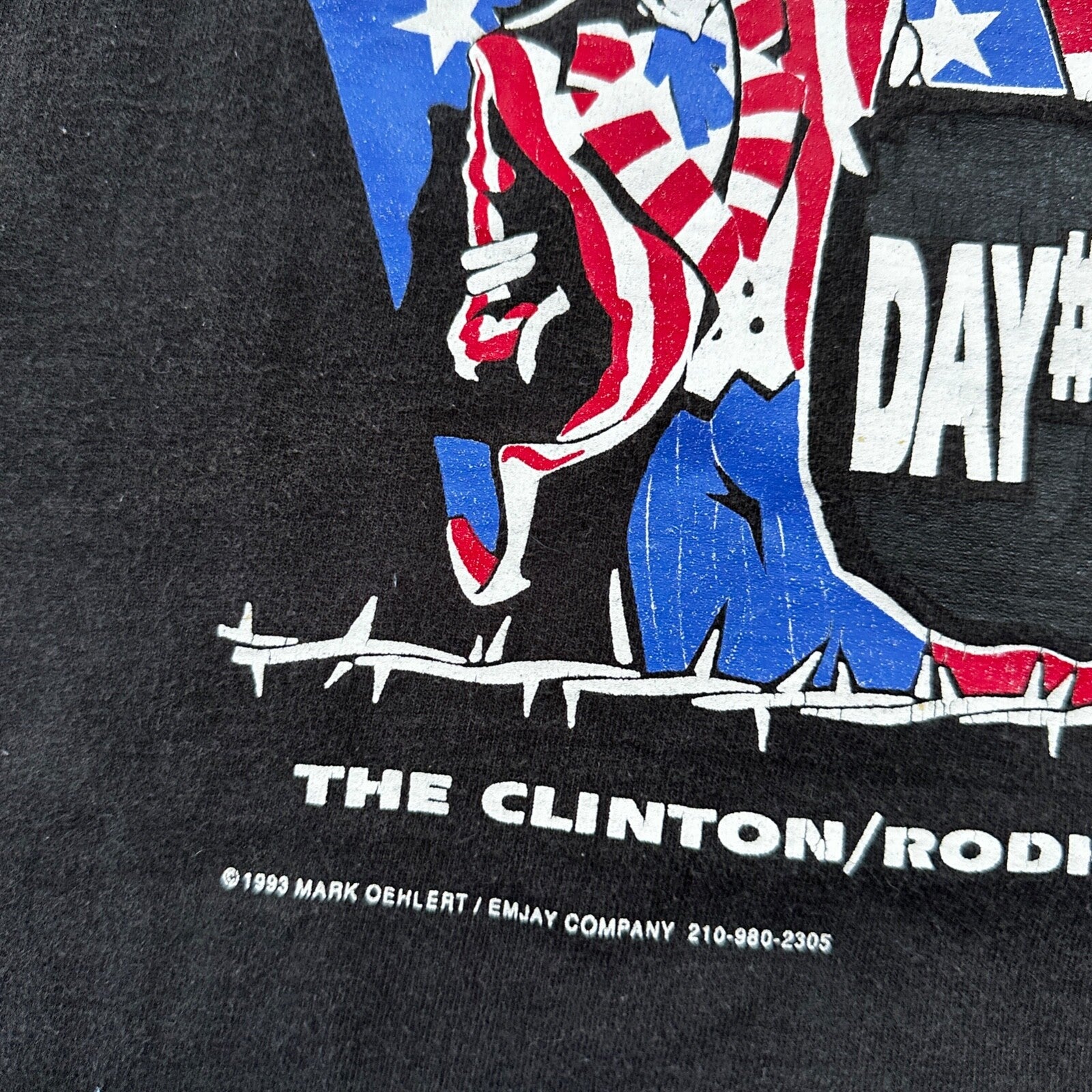 America Held Hostage USA VTG T Shirt Political Funny Democrat Republican Clinton