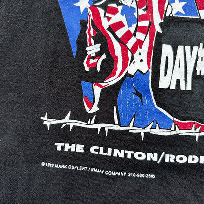 America Held Hostage USA VTG T Shirt Political Funny Democrat Republican Clinton