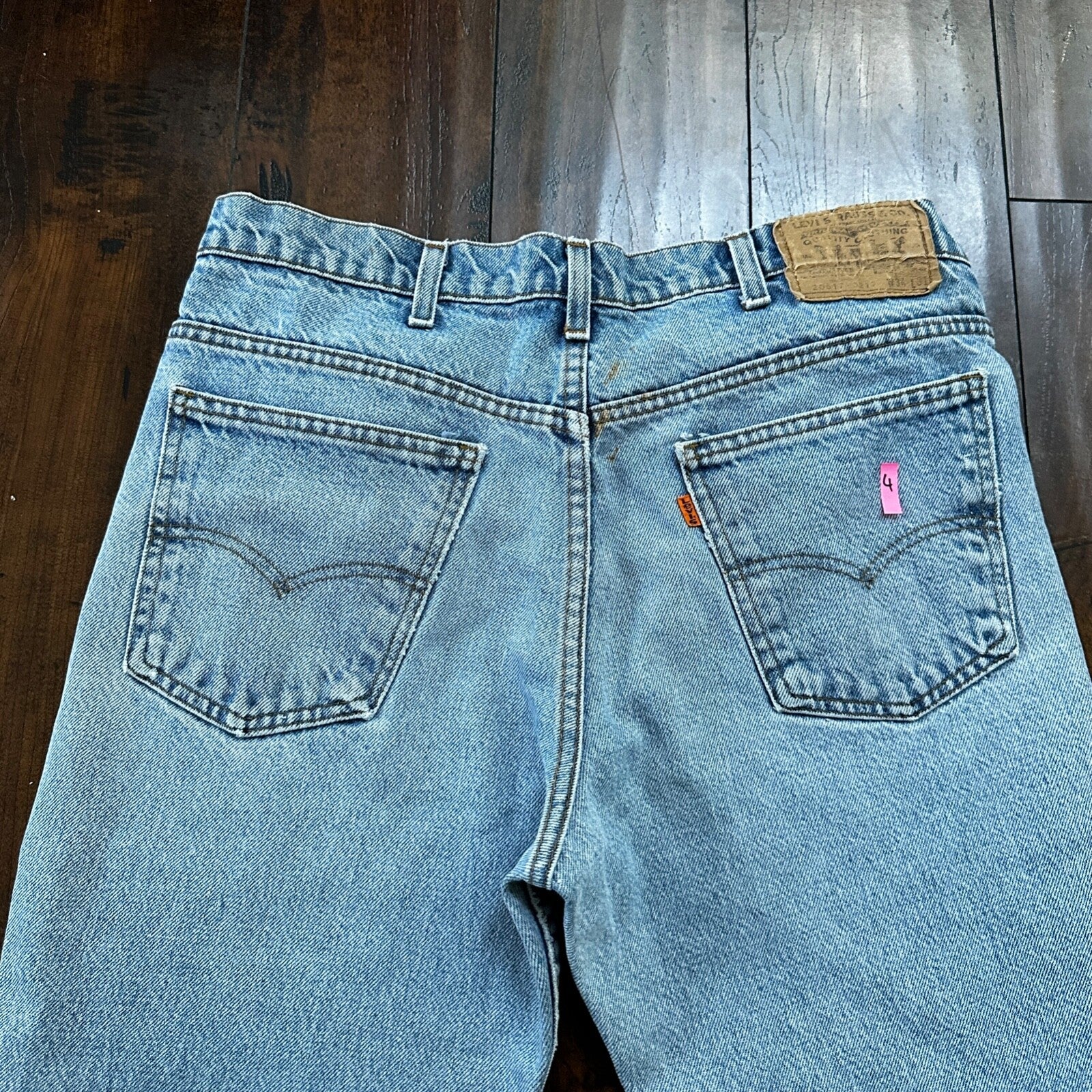 Levis 517 Vintage 80s USA Orange Tab Bootcut Flare Blue Jeans 34x31 Act 32x29