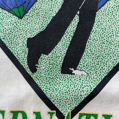 Golf International Vintage T Shirt Tiger Woods Sports Grass USA Flags Rap Blank