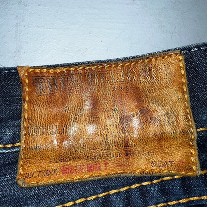 True Religion VTG Billy Big T Blue Jeans Bootcut Y2K Made USA Sz 30 (32x30)