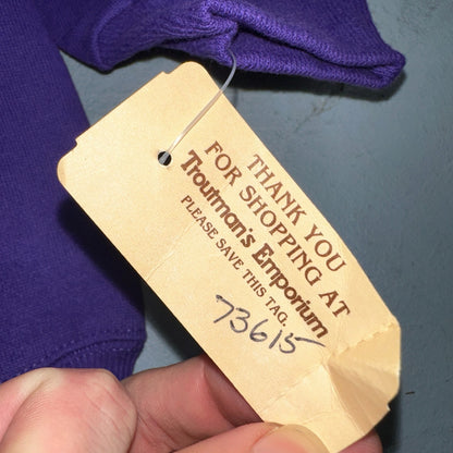 Laurel Burch VTG 1987 Pullover Fantastic Felines Purple Cat Sweatshirt XL NOS