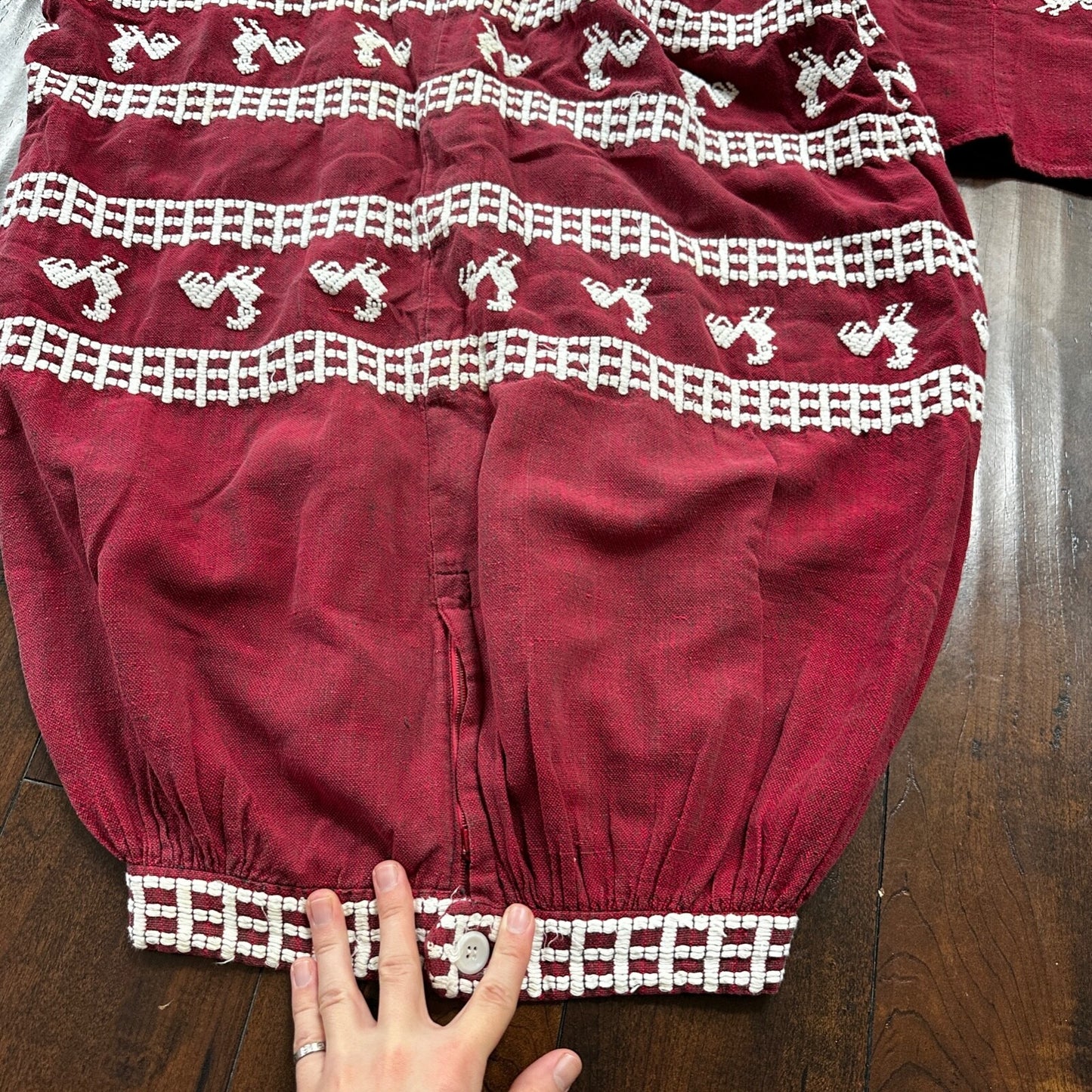 Vintage USA Rockabilly Womens Dress Shirt Skirt 60s 70s Guatemala Rigalt Mexico