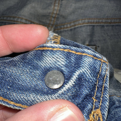 Levis 501 VTG 70s SS Redline Selvedge Jeans XX Med Wash Thrashed Act 35x26