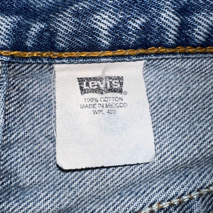 Levis 501 Vintage 90s Mexico Straight Leg Jeans Blue Light Wash 33x36 Act 31x31