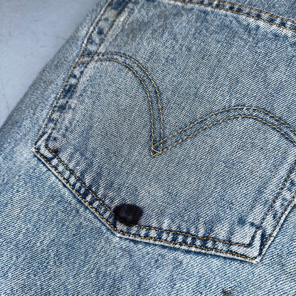 Levis 501 Vintage Y2K XX Straight Leg Jeans 90s Blue Light Wash 38x29 Act 36x27