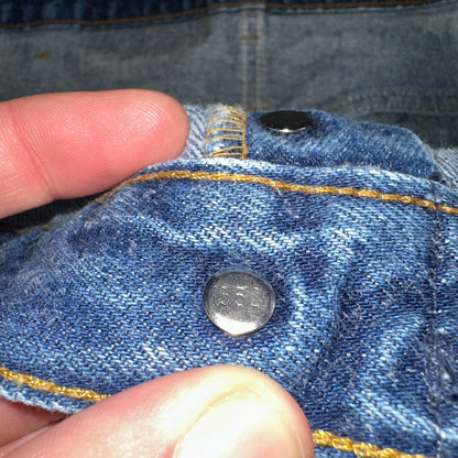 Levis 501 Vintage 90s USA XX Straight Leg Jeans Blue Med Wash 42x32 Act 39x29