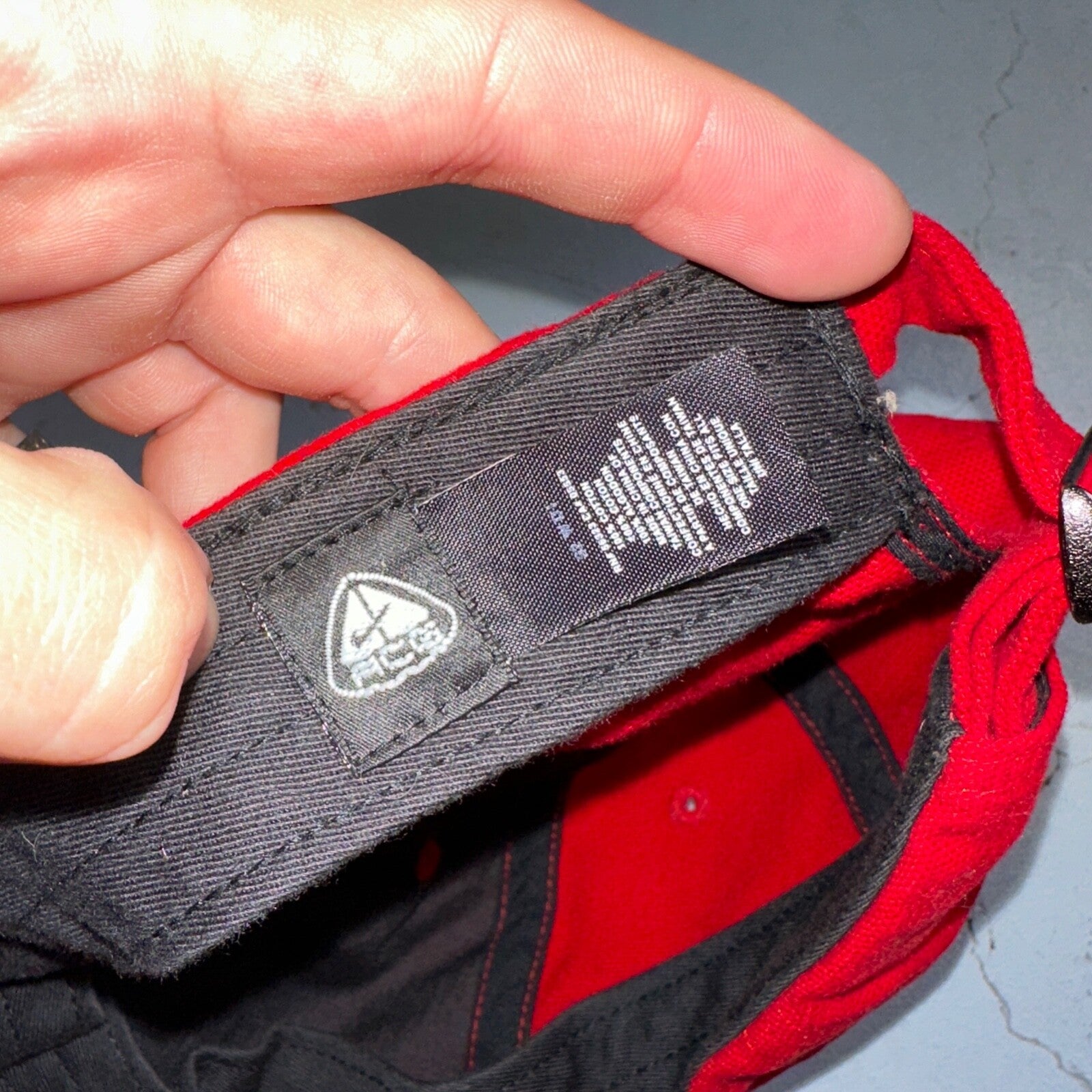 Nike ACG RARE Hat Cap Vintage 90's Red One-Size Adjustable Strap Embroidered