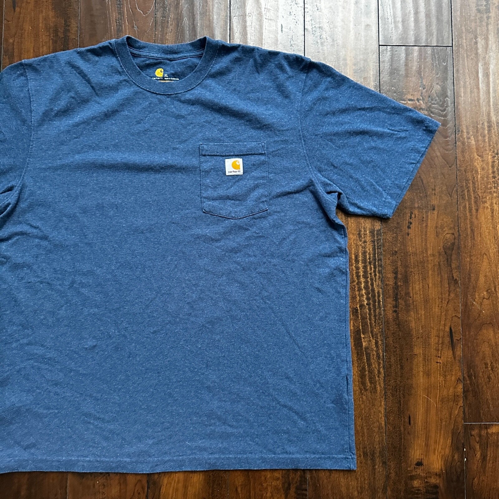 Carhartt Pocket Navy Blue T Shirt Workwear Basic Simple Y2K Great Quality