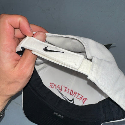 Vintage 2002 Nike Detroit Lake Fishing Derby Hat NWT White Cap Swoosh RARE USA