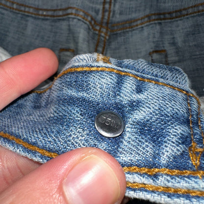 Levis 501 Vintage Y2K XX Straight Leg Jeans Blue Light Wash 34x34 Act 33x32