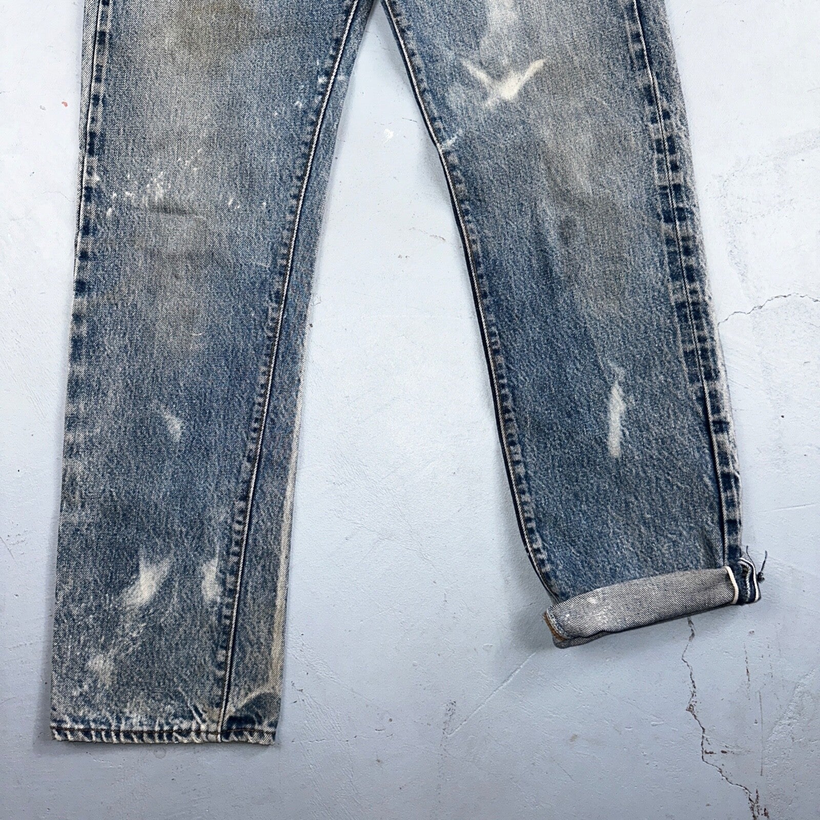 Levis 501 Vintage 80s Redline Selvedge USA XX Jeans Med Wash 28x34 Act 26x30